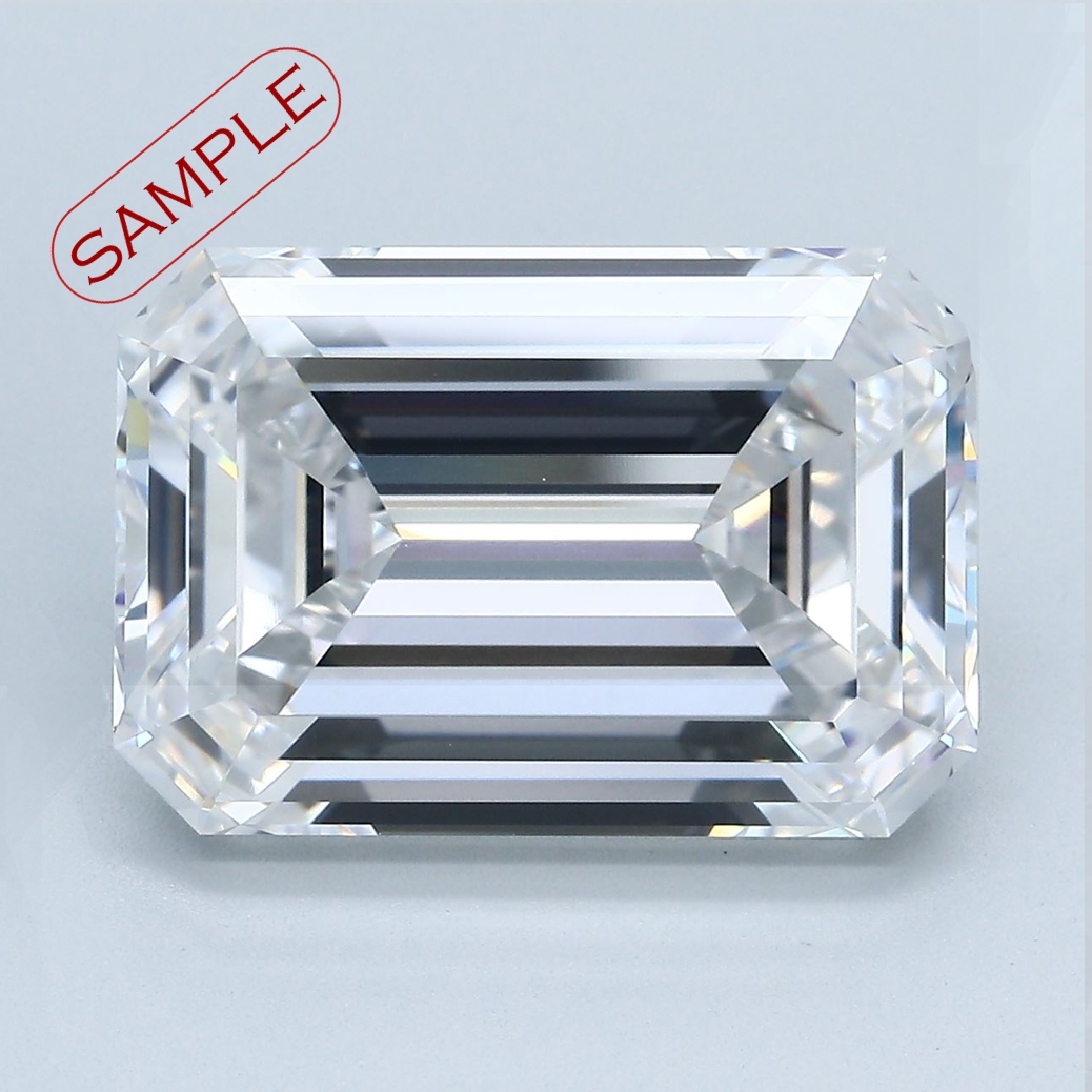 1.02 Carat G-VVS2 Ideal Emerald Diamond Image 1