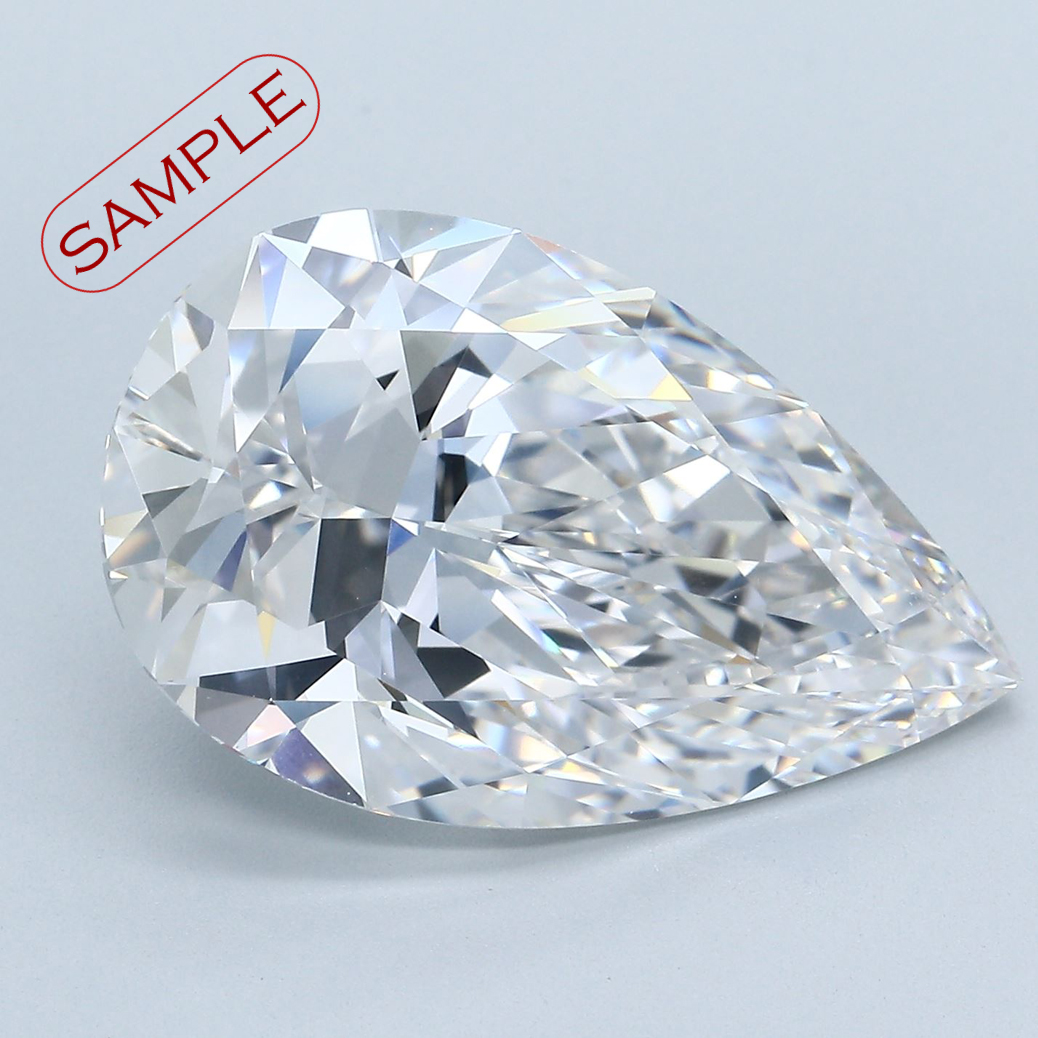 1.00 Carat G-VS2 Ideal Pear Diamond Image 1